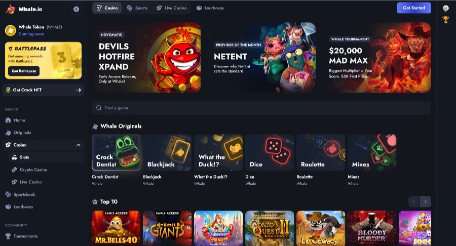 Whale.io Spilleautomater