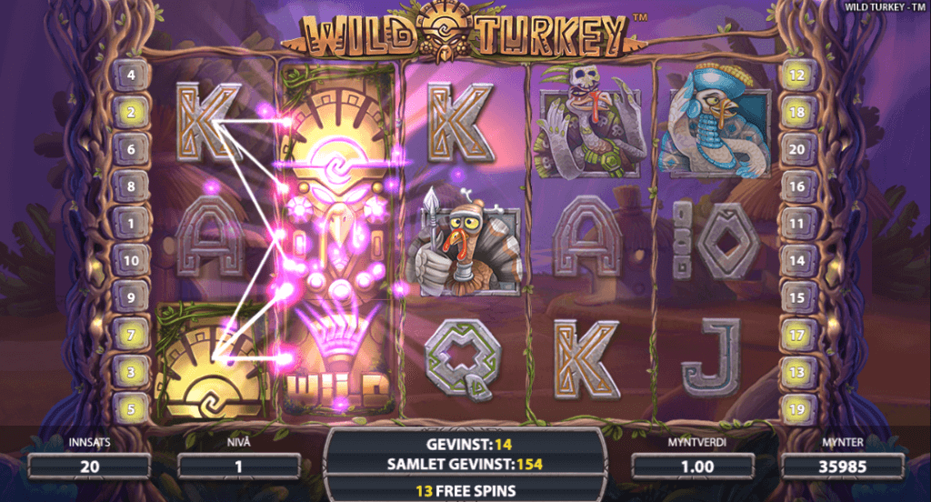 Wild Turkey free spins