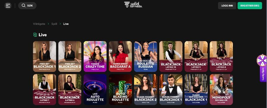 WildTornado - Live Casino