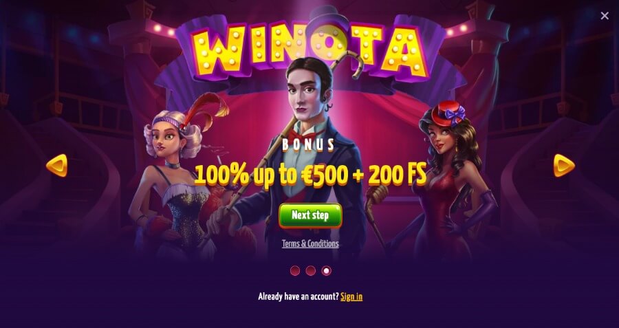 Winota registreringsprosess
