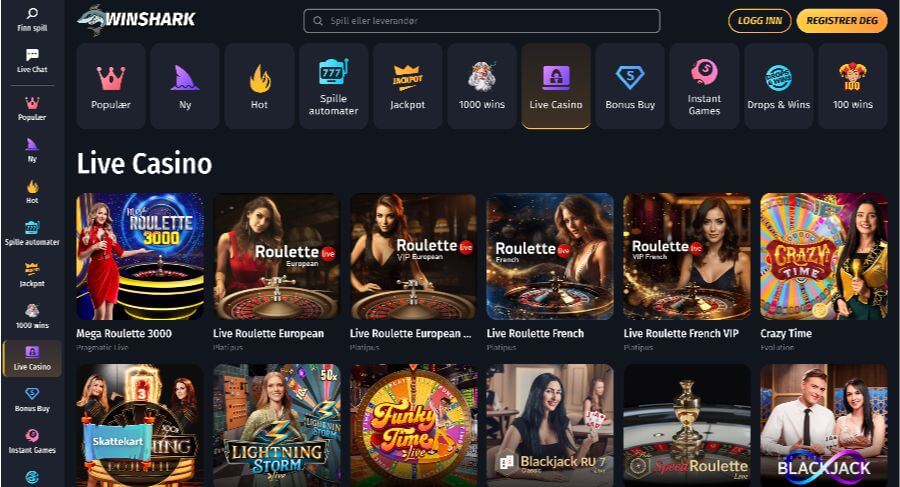 Winshark Live Casino