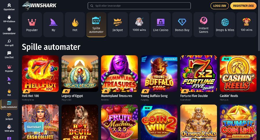 Winshark Spilleautomater