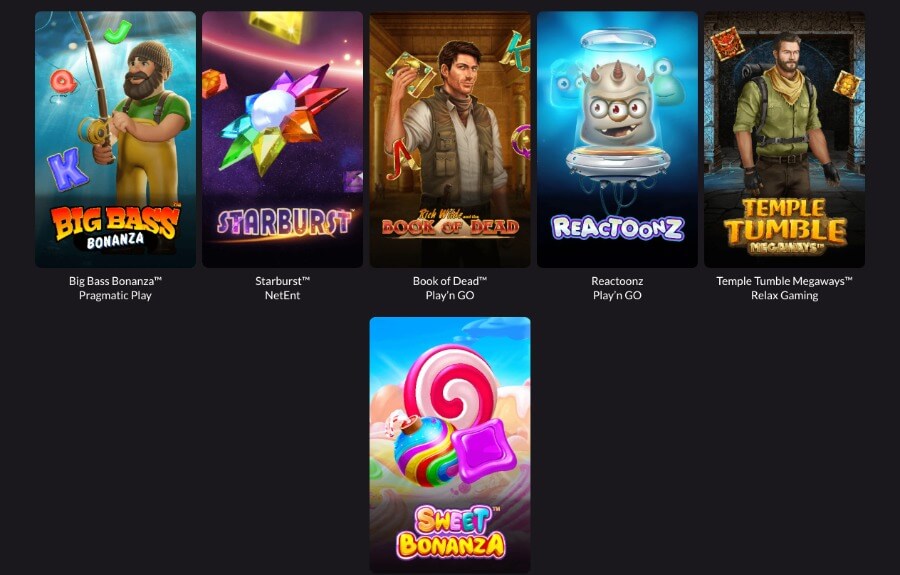 Winsly har et variert utvalg av spilleautomater og andre casinospill