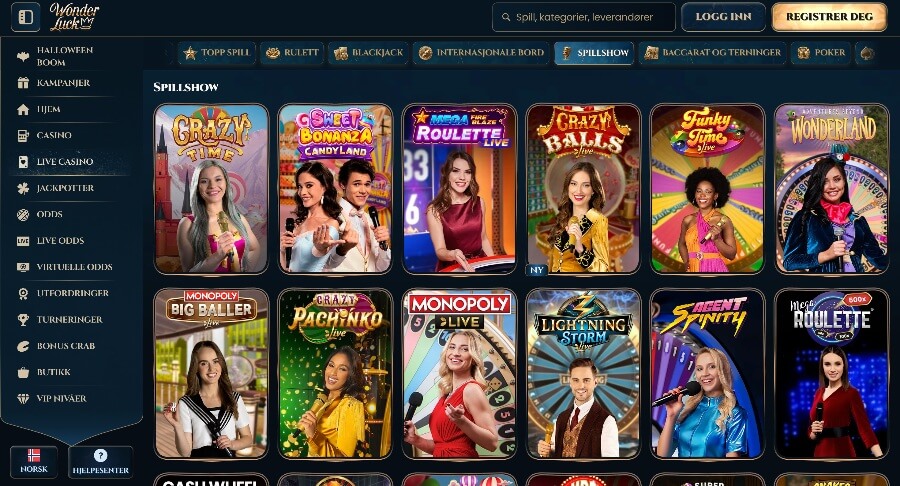 Wonderluck Game Shows