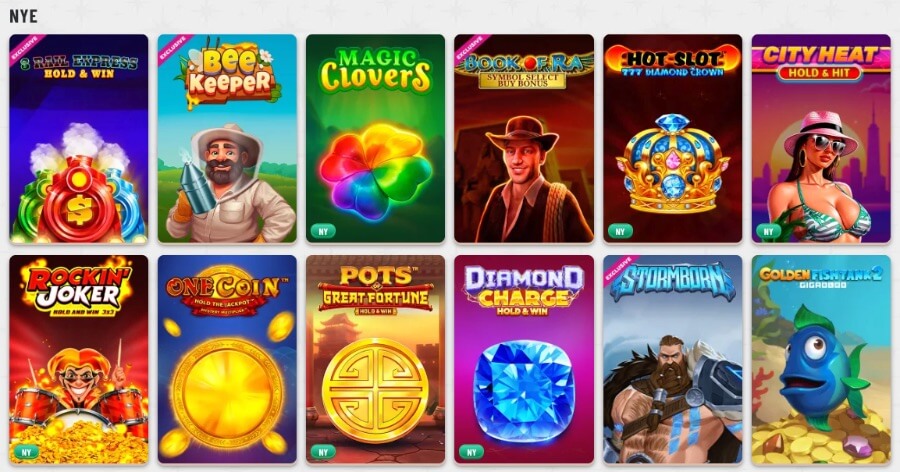 Wyns har et godt utvalg av spilleautomater