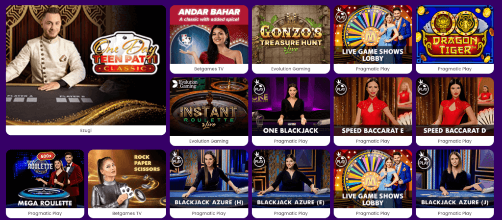 Zinkra - Live Casino