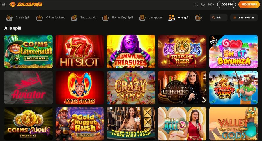 Zuluspins Spilleautomater