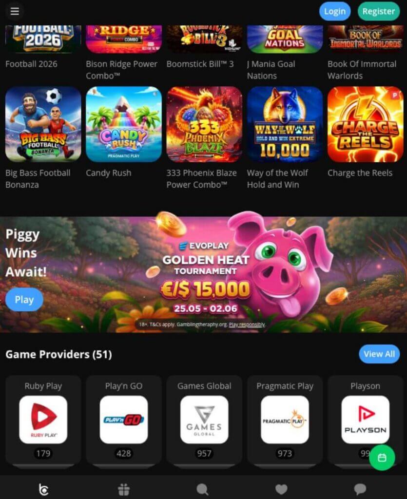 bCasino har et mobilcasino