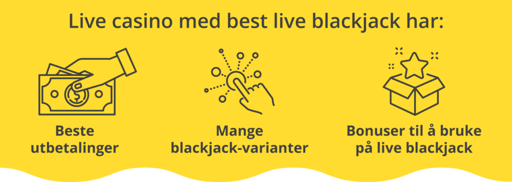 Live casinoer med best live blackjack har mye å tilby