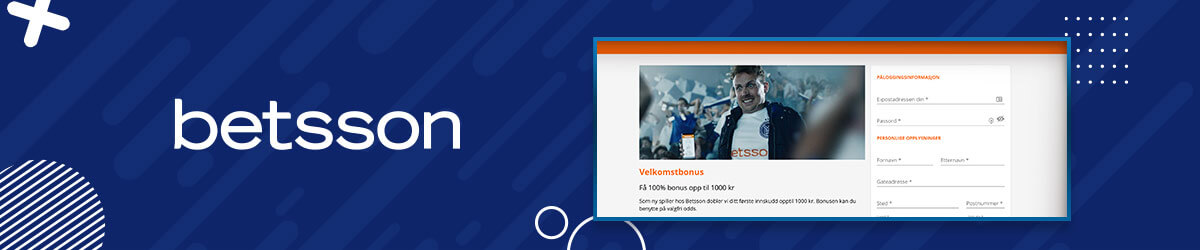 Registreringsprosessen hos Betsson Betsson registrering