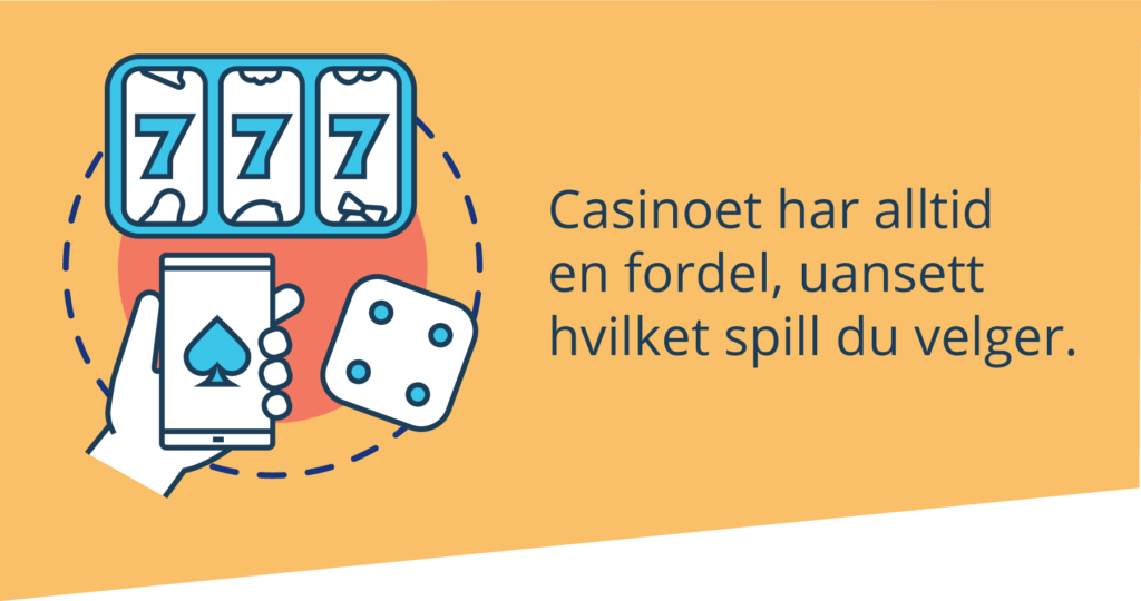 Casinoet har alltid en fordel