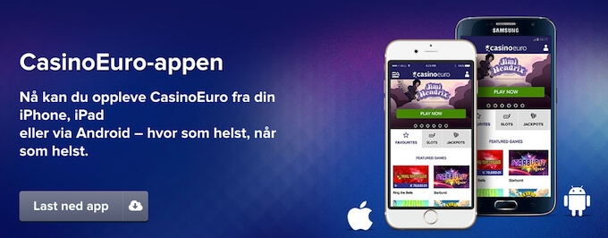 CasinoEuro mobilapp gir deg en god spillopplevelse CasinoEuro casinoapp