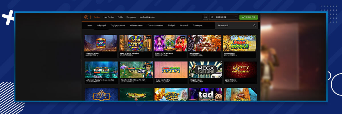 Spilleautomater hos Casino Winner Casino Winner spilleautomater