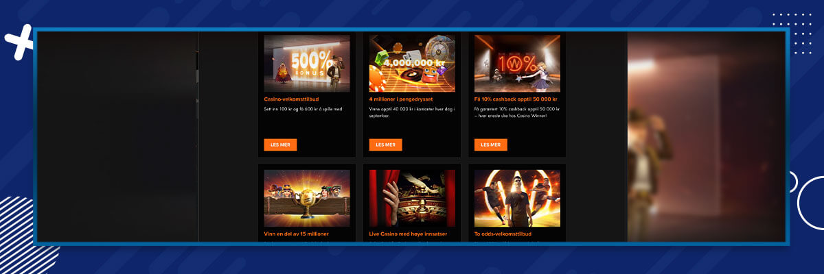 Tilbud og kampanjer hos Casino Winner Casino Winner tilbud og kampanjer