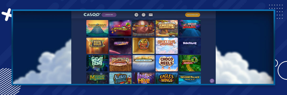 Spilleautomater hos nettcasinoet Casoo Casoo spilleautomater