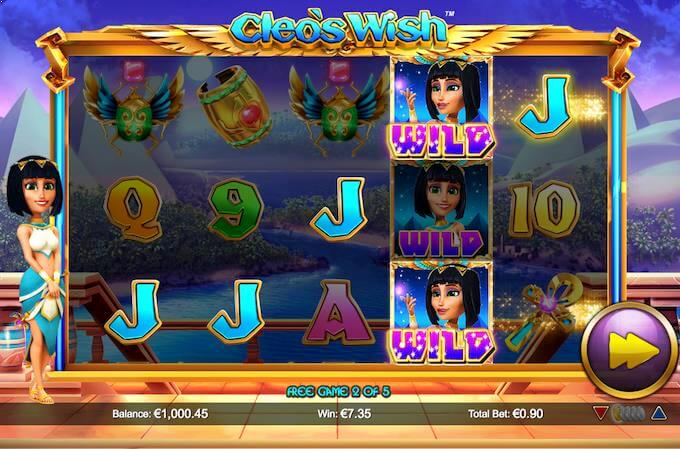 Cleo's Wish free spins