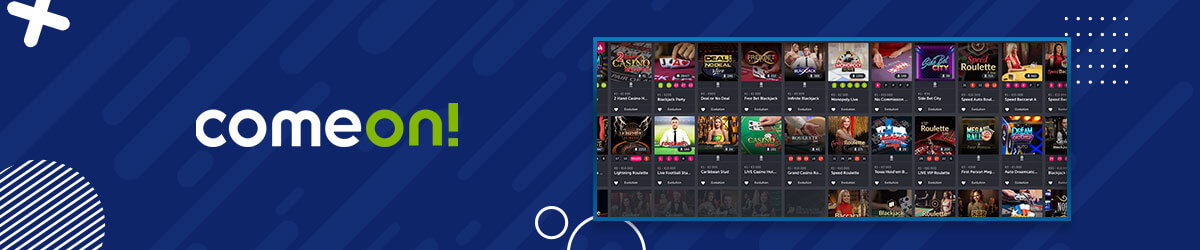 Live Casino hos nettcasinoet ComeOn ComeOn Live Casino
