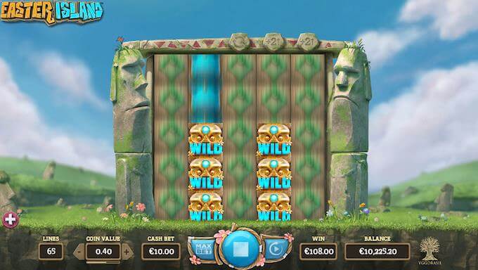 Easter Island ekspanderende hjul med Sticky Wilds