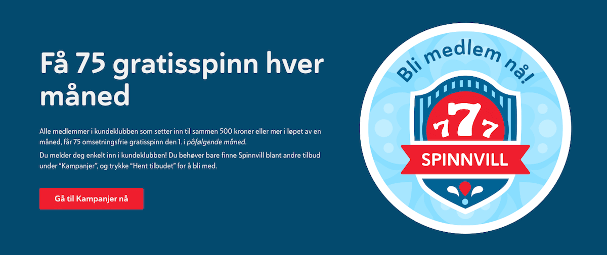 Folkeriket har Kundeklubben Spinnvill Kundeklubben Spinnvill hos Folkeriket