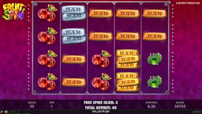 Fruit Spin free spins