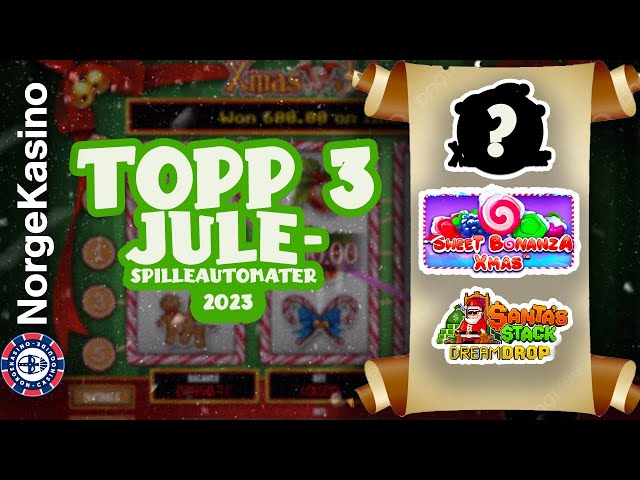 Topp 3 jule-spilleautomater i Norge 2023