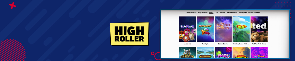 Spilleautomater hos Highroller Casino Highroller spilleautomater