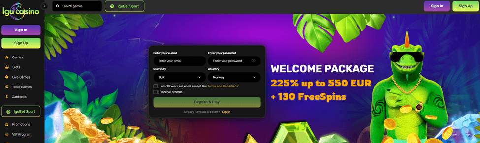 Forsiden til Igu Casino