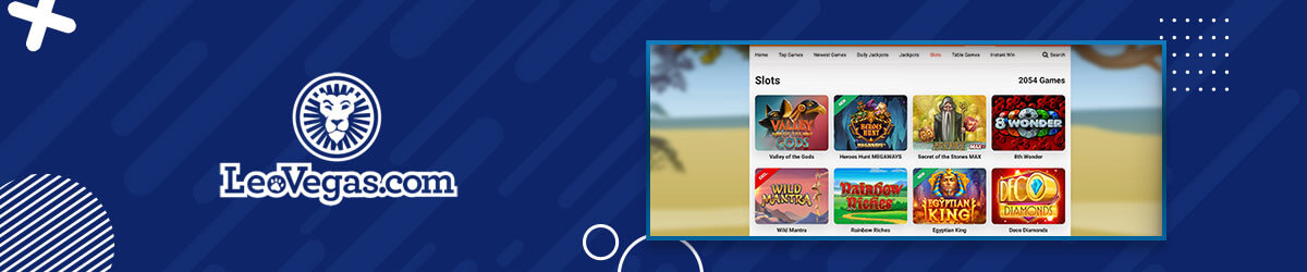 Spilleautomater hos nettcasinoet LeoVegas LeoVegas spilleautomater
