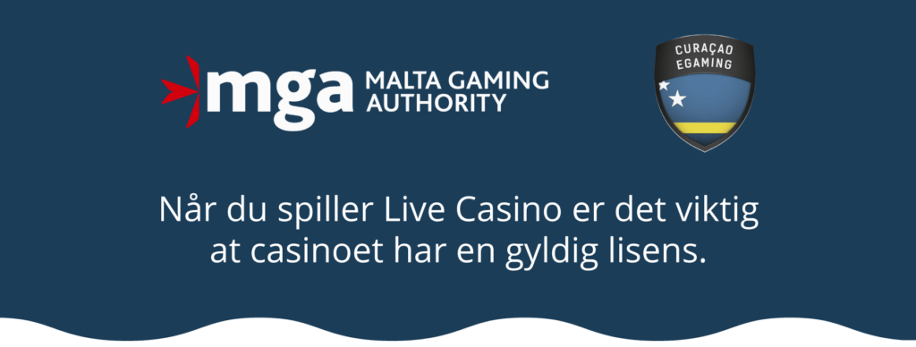 Live Casino - gyldig lisens