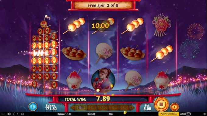 Matsuri free spins-funksjon