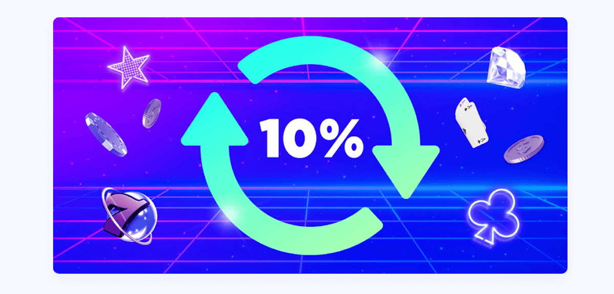 Cashback på 10% hos MegaRush MegaRush cashback