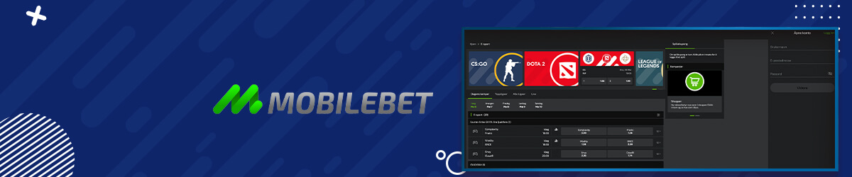Registrering hos nettcasinoet Mobilebet Mobilebet registrering