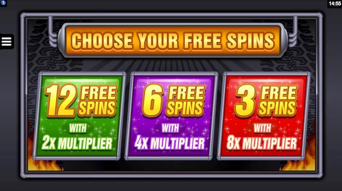 Monster Wheels free spins valg