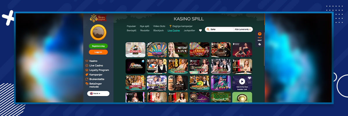 Live Casino hos Montecryptoscasino Montecryptoscasino - Live Casino