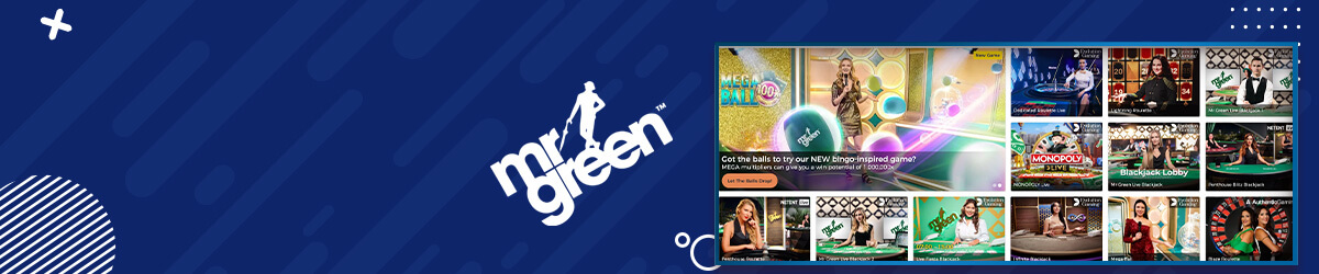 Mr Green har et fantastisk live casino Mr Greens live casino