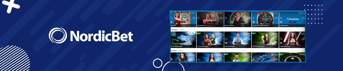 Nordicbet har et godt utvalg av live casino spill Nordicbet live casino
