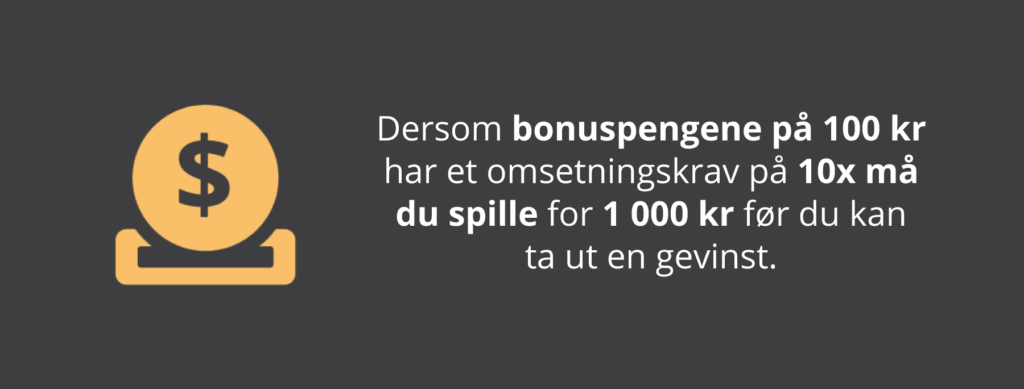 Omsetningskrav på bonuser