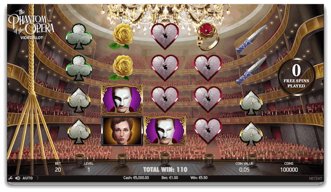 Phantom of the Opera free spins