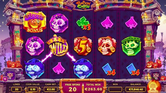 Pumpkin Smash free spins