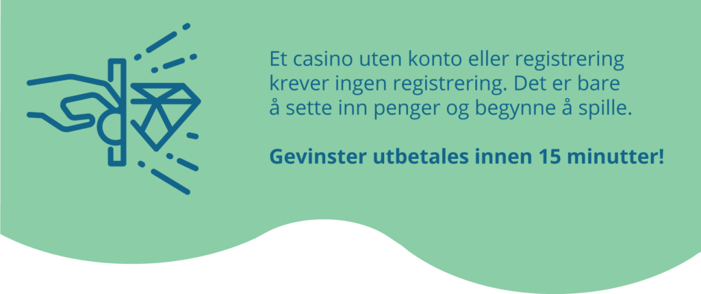 Slik fungerer et casino uten konto eller uten registrering