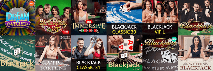 Spinia live casino