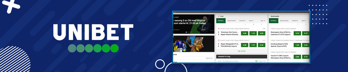 Oddssiden til Unibet Unibet oddsside