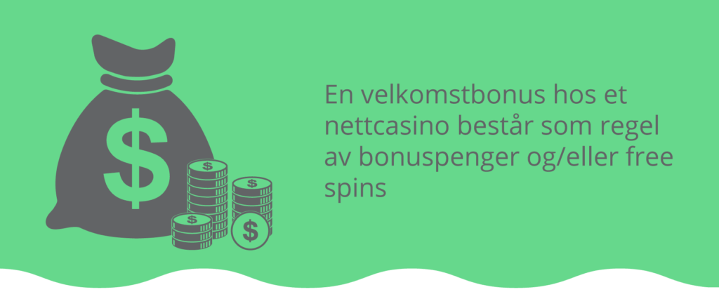 Velkomstbonus hos et online casino