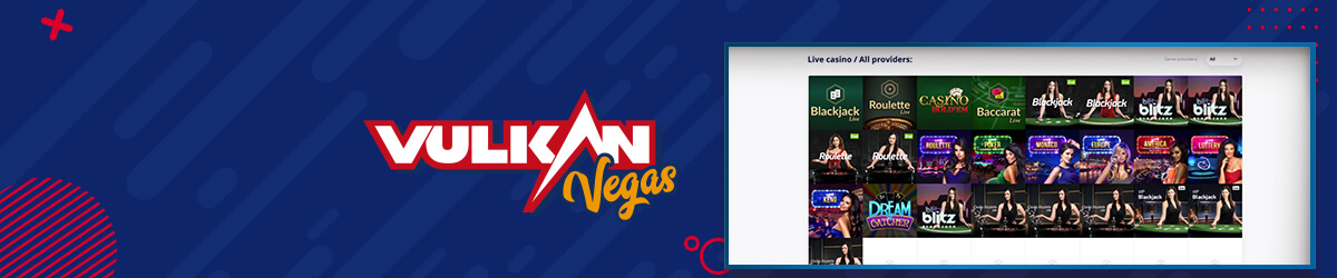 Live Casino hos nettcasinoet Vulkan Vegas Vulkan Vegas Live Casino