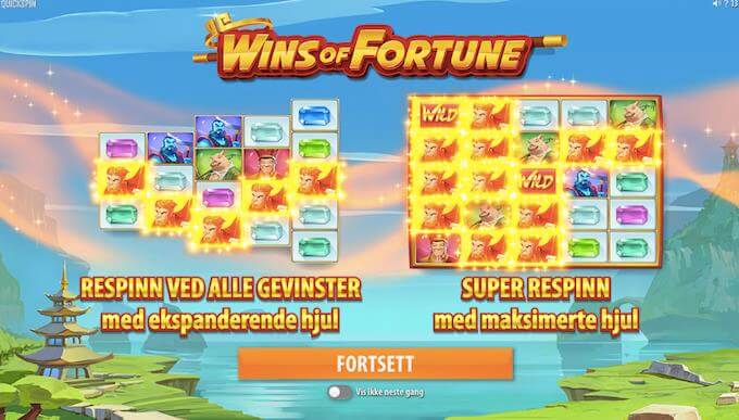 Re-spin på Wins of Fortune